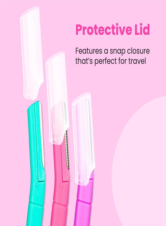 Lindo Brow Razor - Eyebrow Razor & Dermaplaning Tool, Multipurpose, Exfoliation, Face and Peach Fuzz facial Hair Removal dermaplane (6pcs) - Image 4